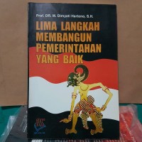 Image of LIMA LANGKAH MEMBANGUN PEMERINTAHAN YANG BAIK