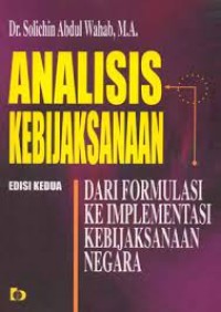 Image of ANALISIS KEBIJAKSANAAN