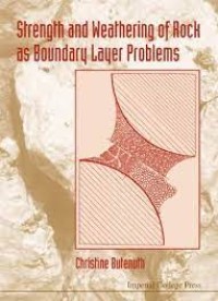 Image of STRENG AND WEATHERING OF ROCK AS BOUNDARY LAYER PROBLEMS