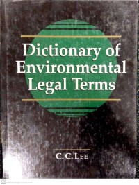 Image of Dictionary Of Environmental Legal Terms