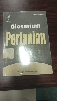 Image of Glosarium Pertanian