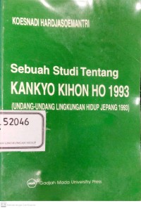 Image of Sebuah Studi Tentang Kankyo Kihon HO 1993
