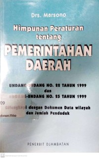 Image of Himpunan Peraturan Tentang Pemerintahan Daerah