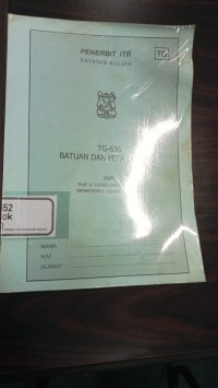Image of Catatan Kuliah : TG-635 Batuan Dan Peta Geologi