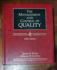 Image of THE MANAGEMENT AND CONTROL OF QUALITY