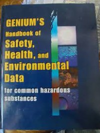 Image of Genium's handbook of safety health and environmental data