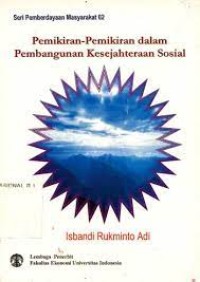 Image of Pemikiran - Pemikiran dalam Pembangunan Kesejahteraan Sosial