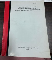 Image of HIMPUNAN PERATURAN TENTANG PENGELOLAAN LINGKUNGAN HIDUP KEGIATAN PERTAMBANGAN, ENERGI DAN MIGAS